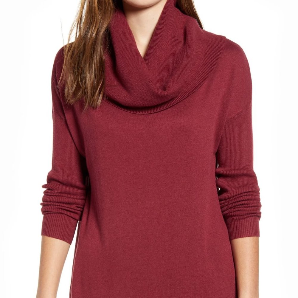 CASLON 3-in-1 Sweater NWT - Red Cordovan
